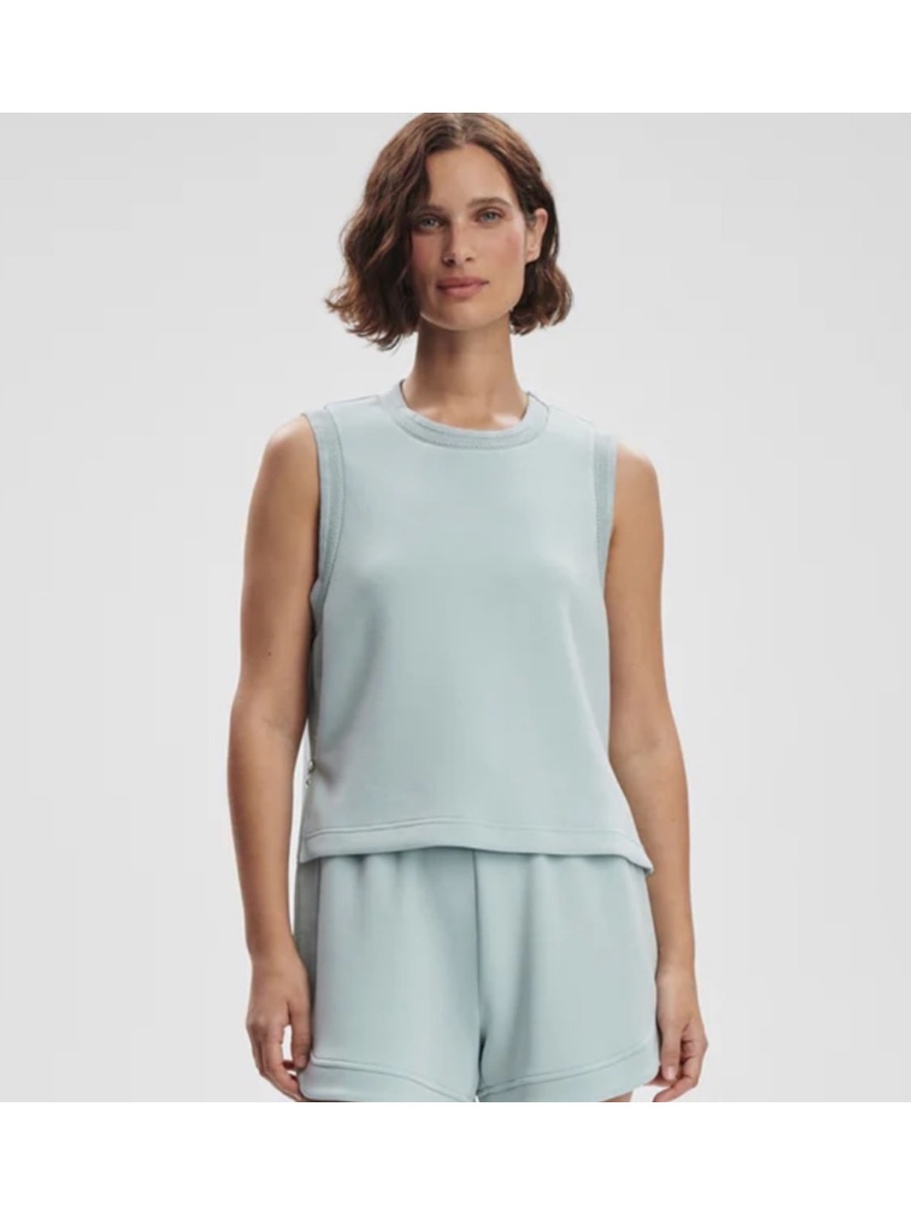 Varley Shea Crop Tank in Ether Blue size small